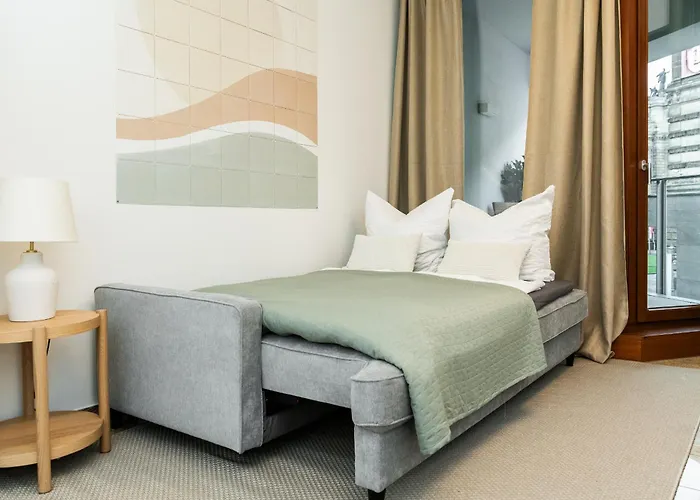 公寓 Global Living - Design I Center I Balcony I Smart-tv I Kitchen I 德累斯顿